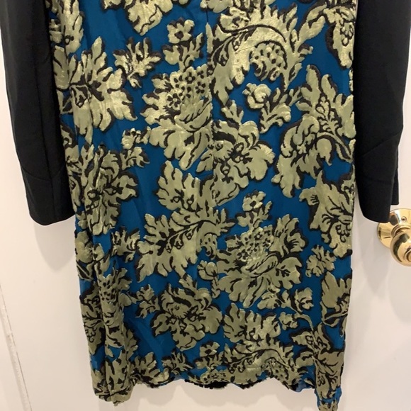 Etro Velvet Patterned Shift Dress Size 40 - Picture 6 of 8